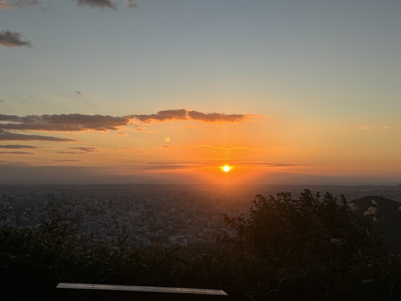 三角山日の出